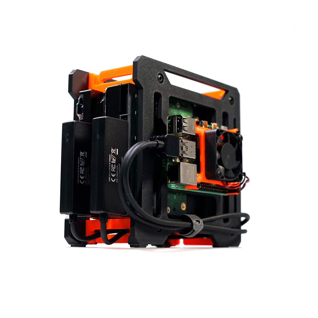TerraPi Xtreme Duo Open Frame Case for Raspberry Pi and 2x 3.5" HDD Drives 3D STL Print File