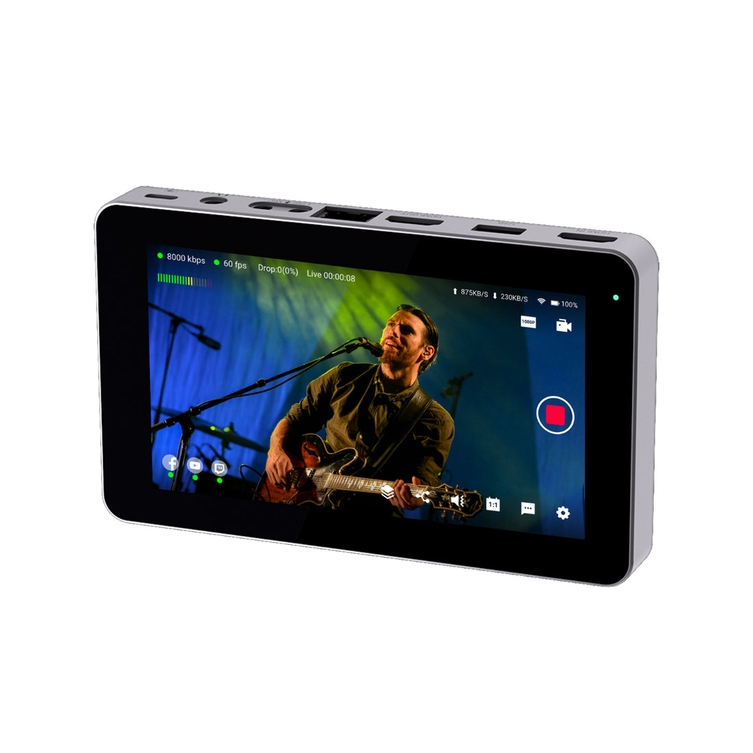 YOLOLIV YoloBox Mini Smart, Portable, All-In-One Live Multi-Camera Streaming, Encoder, Recorder & Monitor