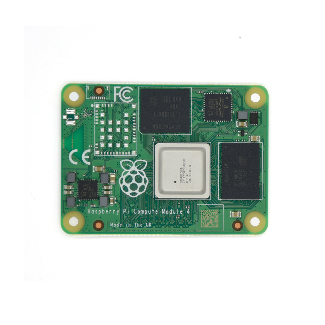 Raspberry Pi Compute Module 4 (CM4) with 2GB RAM - 8GB eMMC Flash – No WIFI and Mini Heatsink
