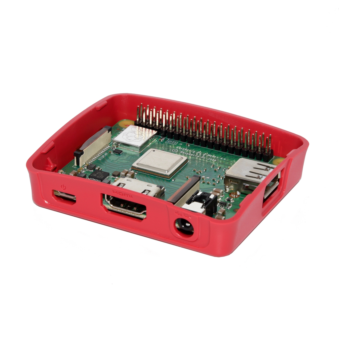 PepperTech Digital Raspberry Pi 3 Model A+ Value Pack (Red)