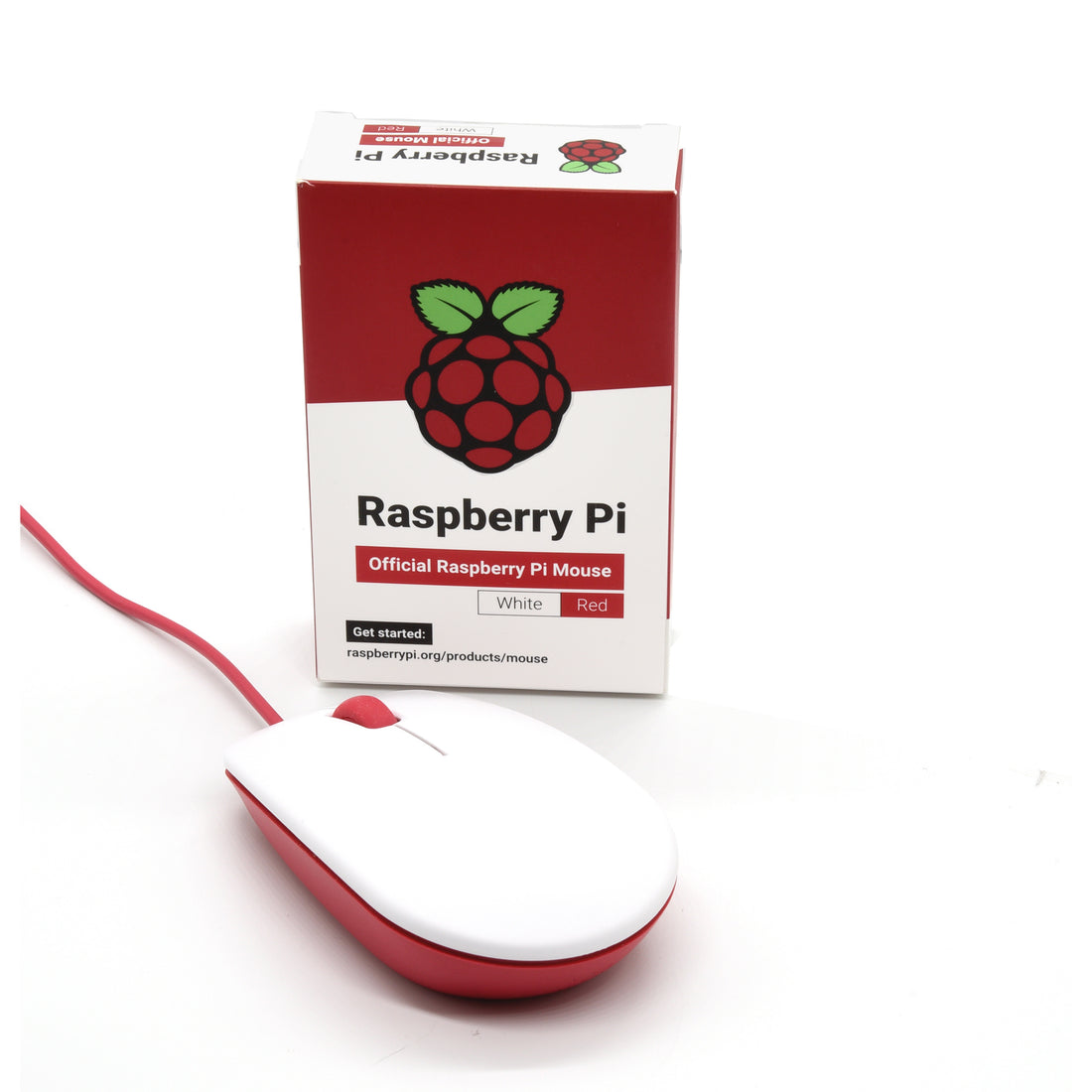 PepperTech Digital Raspberry Pi 400 Computer and Mouse Value Pack (U.S. Layout - Red/White)