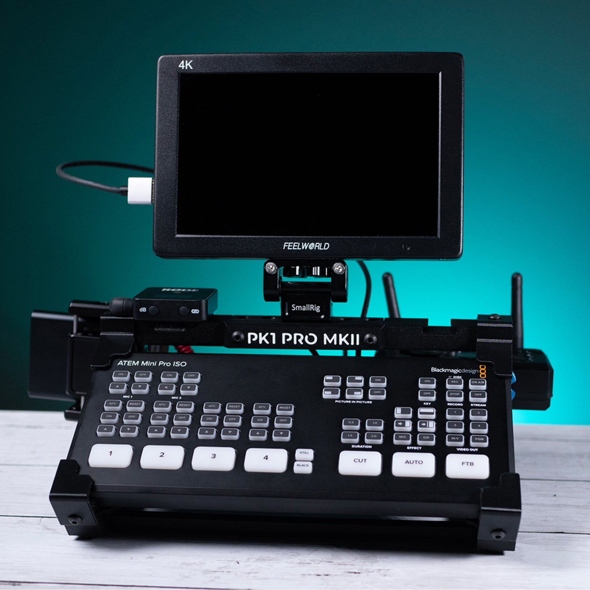 PK1 Pro MKII Stand for ATEM Mini Pro/ISO – PepperTech Digital