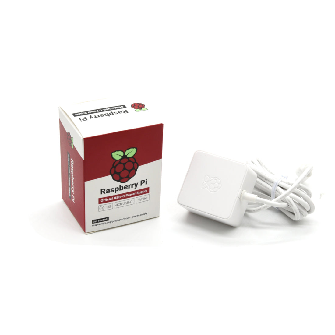 [OPEN BOX] Raspberry Pi 4 USB-C Power Supply-White