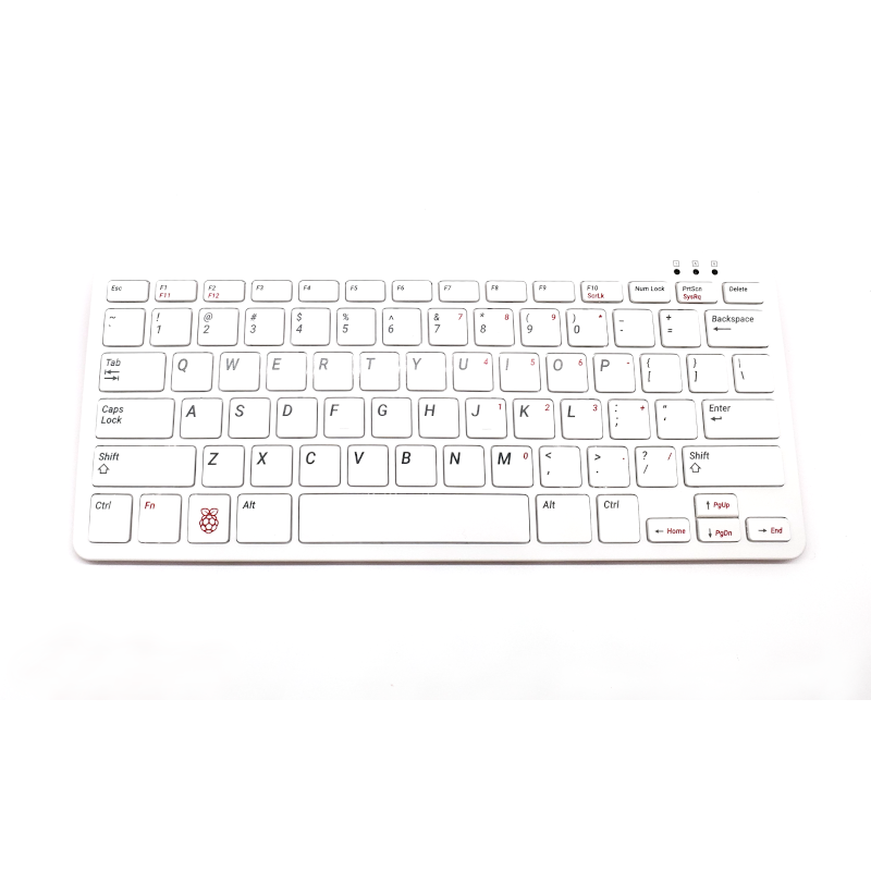 [OPEN BOX] PepperTech Digital Raspberry Pi Keyboard and Mouse Value Pack (Red/White U.S. Layout)