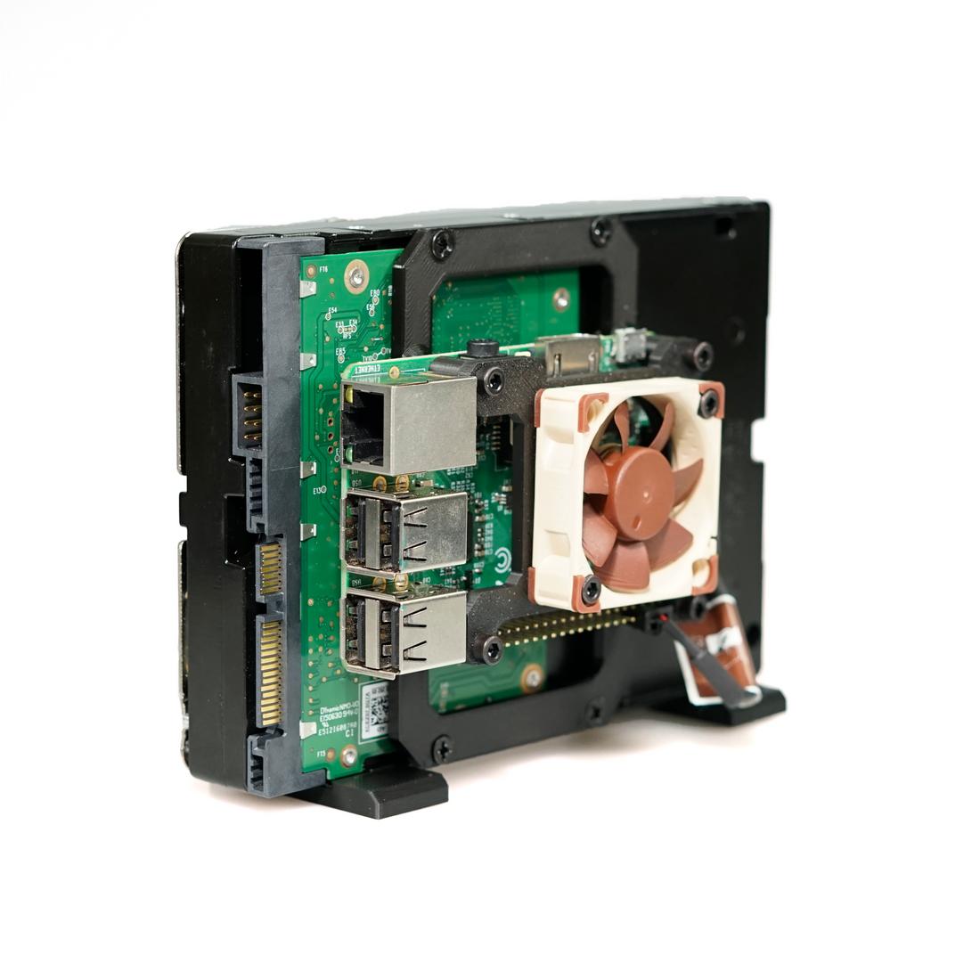 TerraPi XL - Raspberry Pi HDD Case / RPi NAS Server Case with Fan Mount
